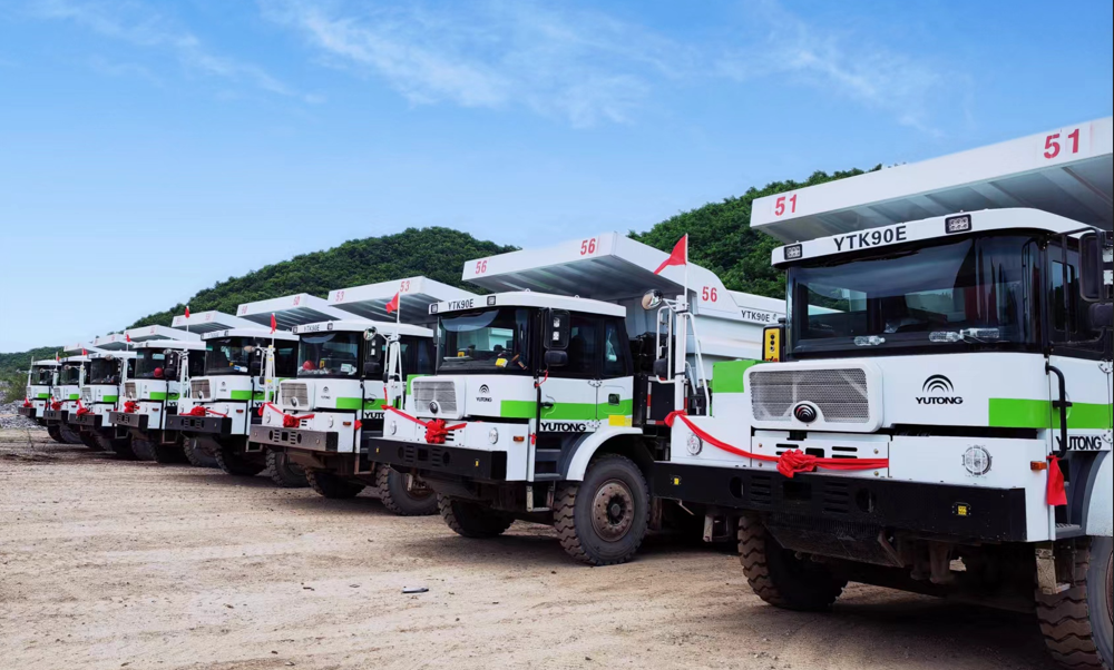 遼寧批量交付！宇通礦用車為綠色礦山建設“助跑”