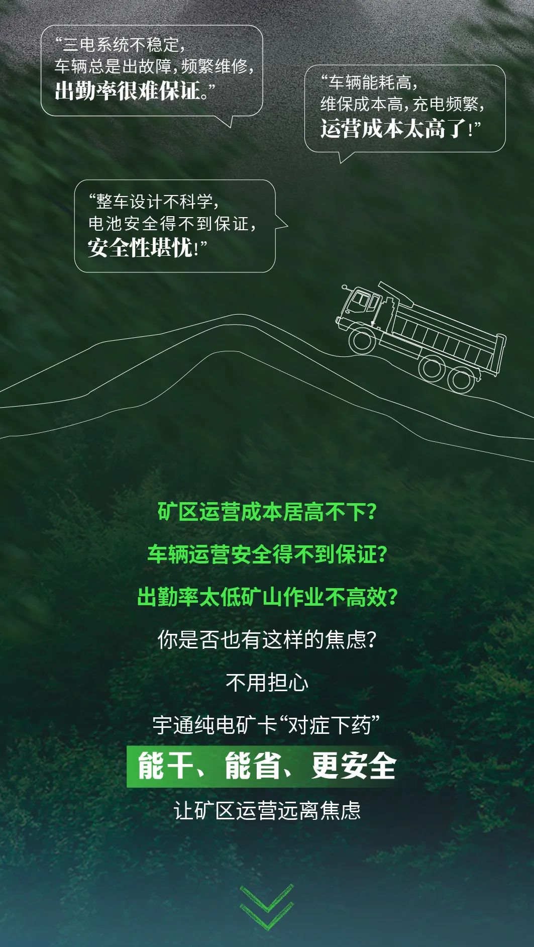 宇通純電礦卡，治好你的運營“焦慮癥”